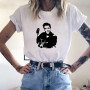 90s Harajuku Shirts Loose T-Shirt Tops Women Tees Elvis Presley Print Streetwear Casual Female T Shirts Camiseta Funny Tshirts