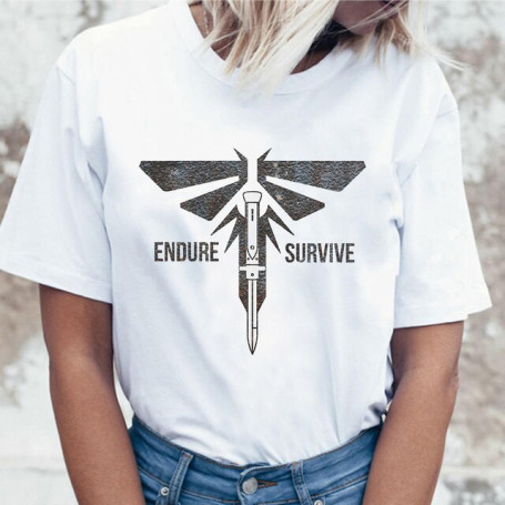 the Last of Us Tee women streetwear comic t shirt female graphic clothing