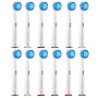 12pcs Replacement Brush Head for Oral B Heads Toothbrush Heads for Braun Oral-B D12 D16 Junior Vitality Nozzles D20 D100 D36
