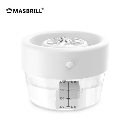 Cat Water Fountain Auto Filter USB Electric Mute Cat Drinker Bowl 1L Recirculate Filtring Drinker Auto-sensing function for Cats