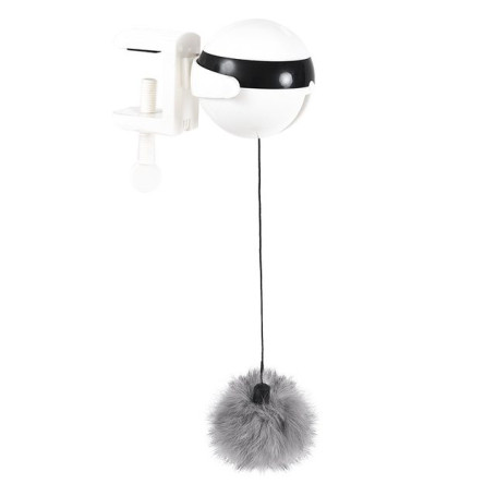 Electronic Motion Cat Toy Yo-Yo Lifting Ball Electric Flutter Interactive Cat Teaser Toy Rotating Interactive Puzzle Pet Toy