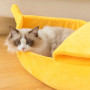 Banana Cat Bed House Funny Cute Cozy Cat Mat Beds Warm Durable Portable Pet Basket Kennel Dog Cushion Cat Supplies Multicolor