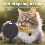 Cat Dog GPS Bluetooth 5.0 Tracker Anti-Lost Device Round Anti-Lost Device Pet Kids Bag Wallet Tracking Smart Finder Locator