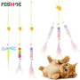 Interactive Cat Toy Hanging Simulation Cat Toy Funny Self-hey Interactive Toy for Kitten Playing Teaser Wand Toy Cat Supplies
