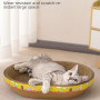 Cat Scratching Board Protect Furniture Grinding Claw Toys Oval Corrugated Paper Wear-resistant Cat Nest Cat Accessories