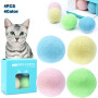 Wool Cat Balls Toy Carry on Bells Color Felt Pet Products for Kitten Funny Cat Supplies Interactive Cat Accessories