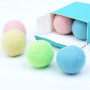 Wool Cat Balls Toy Carry on Bells Color Felt Pet Products for Kitten Funny Cat Supplies Interactive Cat Accessories