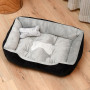 (S-3XL) Large Pet Cat Dog Bed 8Colors Warm Cozy Dog House Soft Fleece Nest Dog Baskets House Mat Autumn Winter Waterproof Kennel