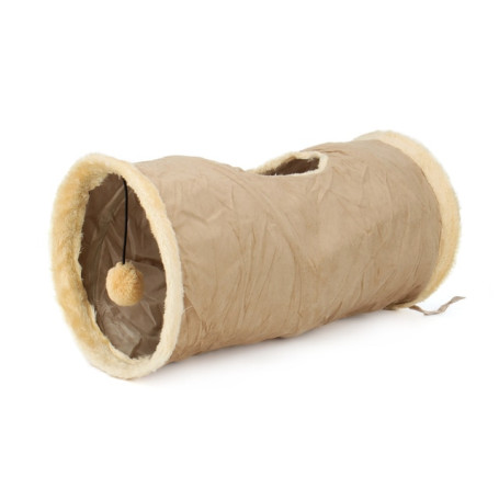 Cat Tunnel Tube Play Tent Cat Toy Indoor Puppy Plush Ball Pet Toy for Exercising Hiding Training