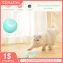 Smart Cat Toys Rolling Ball Rechargeable Electic Interactive Toys For Cats Training Self-moving Funny Accessories For Kitten Pet