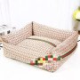 Dog Bed Mat Kennel Soft Dog Puppy Pet Supplies Nest For Small Medium Dogs Winter Warm Plush Bed House Waterproof Cloth Pet Beds