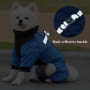 Waterproof Dog Coat Winter Warm Puppy Jackets for Medium Large Dogs Reflective Pet Jumpsuit Cat Clothes Apparel with Leash Ring