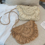 Summer Straw Bags For Women Handmade Tassel Beach Bags Raffia Rattan Woven Handbags Female Vacation Crossbody Bags Clutch