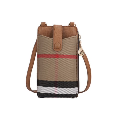 Mini Casual Canvas Phone Women Lattice Luxury Small Shoulder Bag Fashion Trend Crossbody Bag