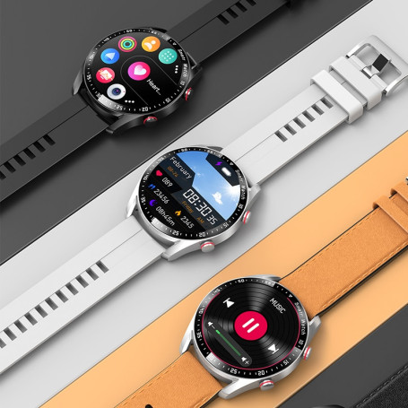 ChiBear New Smart Watch AMOLED ECG+PPG Men Business Watch Sport Fitness Tracker IP67 Waterproof SmartWatch Men Bluetooth call