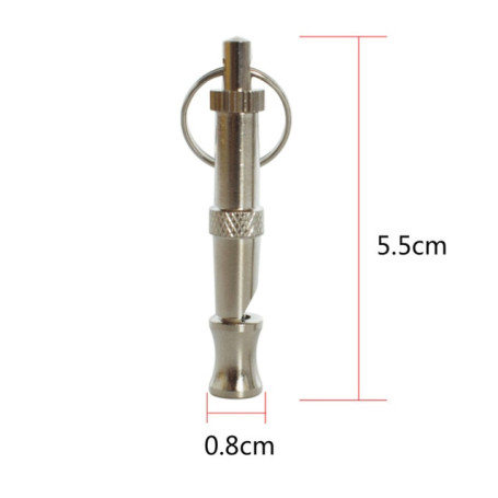 1pcs Stainless Steel Ultrasonic Dog Whistle Anti Barking Adjustable Pitch To Control Professional Training Whistle Pet Products