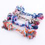 Pet Product New Pet Supplies Puppy Dog Cotton Linen Braided Bone Rope Clean Molar Chew Knot Play Toy Large Small Dog Toys