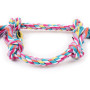 Pet Product New Pet Supplies Puppy Dog Cotton Linen Braided Bone Rope Clean Molar Chew Knot Play Toy Large Small Dog Toys