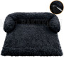 Large Dog Bed Sofa Fluffy Dogs Pet House Sofa Mat Long Plush Warm Kennel Pet Cat Puppy Cushion Washable Blanket Sofa Cover