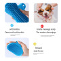 New Soft Rubber Dog Brush Comb Cat Bath Brush Rubber Gloves Hair Fur Grooming Massage Brush Dog Cat 12.3* 9.7cm Dog Supplies