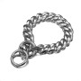 Dog Chain Luxury Strong Metal Necklace Pet Training Stainless Steel Choke Collar Gold Cuban Link For Large Walking Dog Ring
