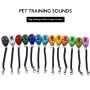 Pet Cat Dog Training Clicker Plastic New Dogs Click Trainer Aid Too Adjustable Wrist Strap Sound Key Chain Pet Supplies