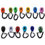 Pet Cat Dog Training Clicker Plastic New Dogs Click Trainer Aid Too Adjustable Wrist Strap Sound Key Chain Pet Supplies