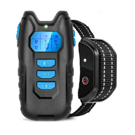 1000m Electric Dog Training Collar With LCD Display Vibration Anti-Bark Control Rechargeable Remote Waterproof Collar For Dogs