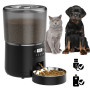 Automatic Pet Feeder For Cats Anti-Block Slow Dog Feeder Large Capacity Timing Cat Food Dispenser Wirelessly DogsTiming Feeder