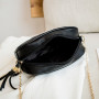 New Fashion Female Shoulder Bag Rhombus Embroidered Solid Color Chain Women's Shoulder Crossbody Casual Trendy Phone Bag