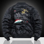 Air Force Pilot Jacket Men's Spring and Autumn New Aircraft Embroidered Baseball Uniform Large Size Jacket Workwear Jacket