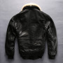 High-end boutique A2 Air Force leather sheep skin real leather jacket American casual pilot flight suit coat plus fat plus size