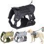 Tactical Dog Harness Camouflage Multifunction Harness Dog No Pull Dog Vest For Labrador Golden Retriever Durable Pet Supplies