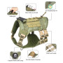 Tactical Dog Harness Camouflage Multifunction Harness Dog No Pull Dog Vest For Labrador Golden Retriever Durable Pet Supplies