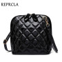 REPRCLA Hot New Plaid Women Bags High Quality Shoulder Bag Patent Leather Women Messenger Bags Casual Shell Crossbody Bag