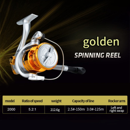 Fishing Reel Metal Movement Spinning Reel Special Price Electroplating Head Fishing Wheel Bait Casting Reel Telescopic Fishing R