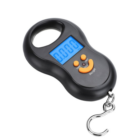 NEW Portable 50Kg 10g Hanging Scale Digital Scale BackLight Electronic Fishing Weights Pocket Scale Luggage Scales Black