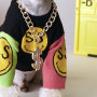43cm Luxury Dog Gold Necklace Dollars Metal  Chain Collar Pet Accessories  Dog Supplies