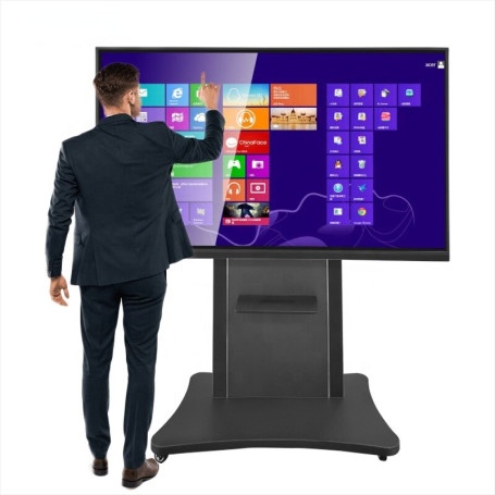 Hot Selling Digital Interactive Whiteboard 4K Display 55 inch TV Studio Flat Panel Multi Touch Screen Smart Board