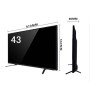 32 40 43 50 55 60 inch China Smart Android LCD LED TV 4K UHD Factory Cheap Flat Screen television HD LCD LED Best smart TV
