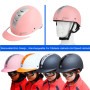 49-58cm Summer Ultra Light Children's Equestrian Helmet Riding Helmet Knight Hat Removable Brim Speed Helmet Horse Riding Acc