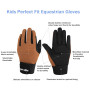 Waterproof Outdoor Sport Cycling Gloves Full Finger Kids Riding Horse Glove Motorcycle Riding Bicycle Boys Girls Drop Shipping