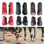 1 Pair Front/Hind Legs Jumping Tendon Horses Boots, Secure Leg Protection, Durable Dressage Horse Riding Equestrian Equipment