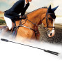 Equestrian Racing Flogger Supplies Role Plays Training Non Slip Handle Stage Performance Horseback Riding Horse Whip Leather