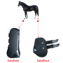 2pcs Adjustable Horse Front Hind Leg Boots Leg Boots Equine Front Hind Leg Guard Equestrian Tendon Protection Horse Hock Brace