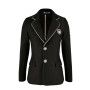 Cavassion Equestrian Female rider cloth black color riding horse jacket competition racing clothing