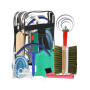 randomly colors sending  horses equestrian grooming kit horse brush horse hair comb horse massage brush washing kit