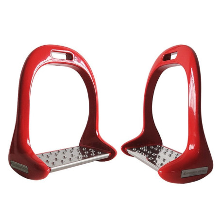 1 Pair Stirrup Horse Riding Equipment Stainless Steel Alloy Aluminum Thickening Non-slip Equestrian For Horse Saddle Horse Pedal