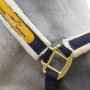 cavassion anti-wear halter navy color horse bridle black color equestrian horse head collar article lamb suitable riding horse