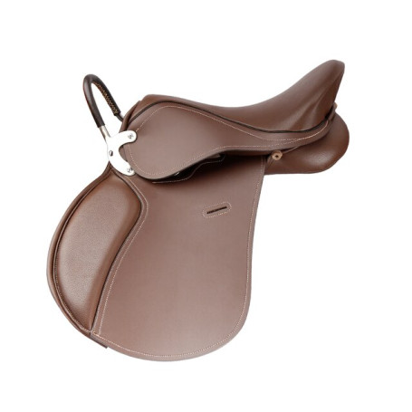 Cavassion Professional Equestrian Saddle with Stirrups Gag Bits Saddle Pad Stirrups Leather Bridle